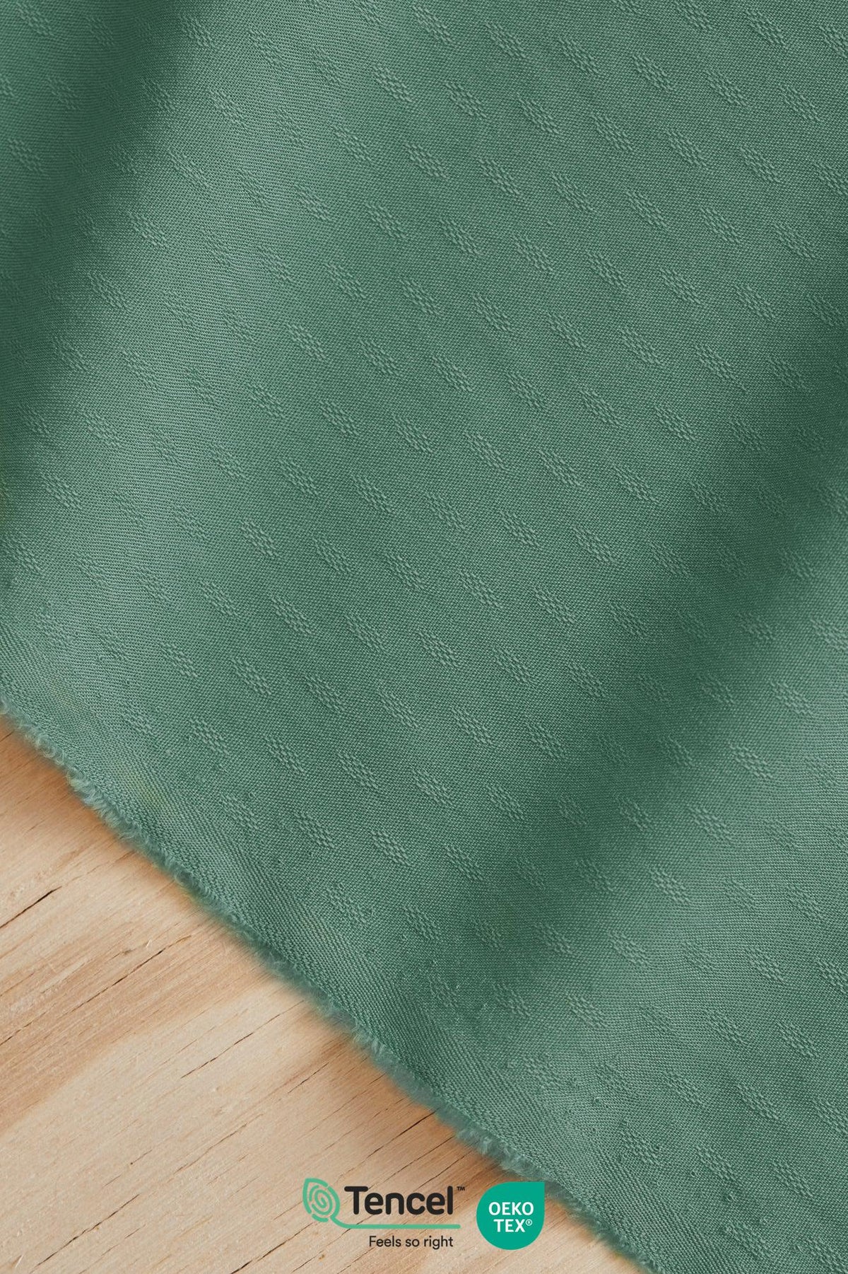 DIAMOND JACQUARD TENCEL ™ - TEAL