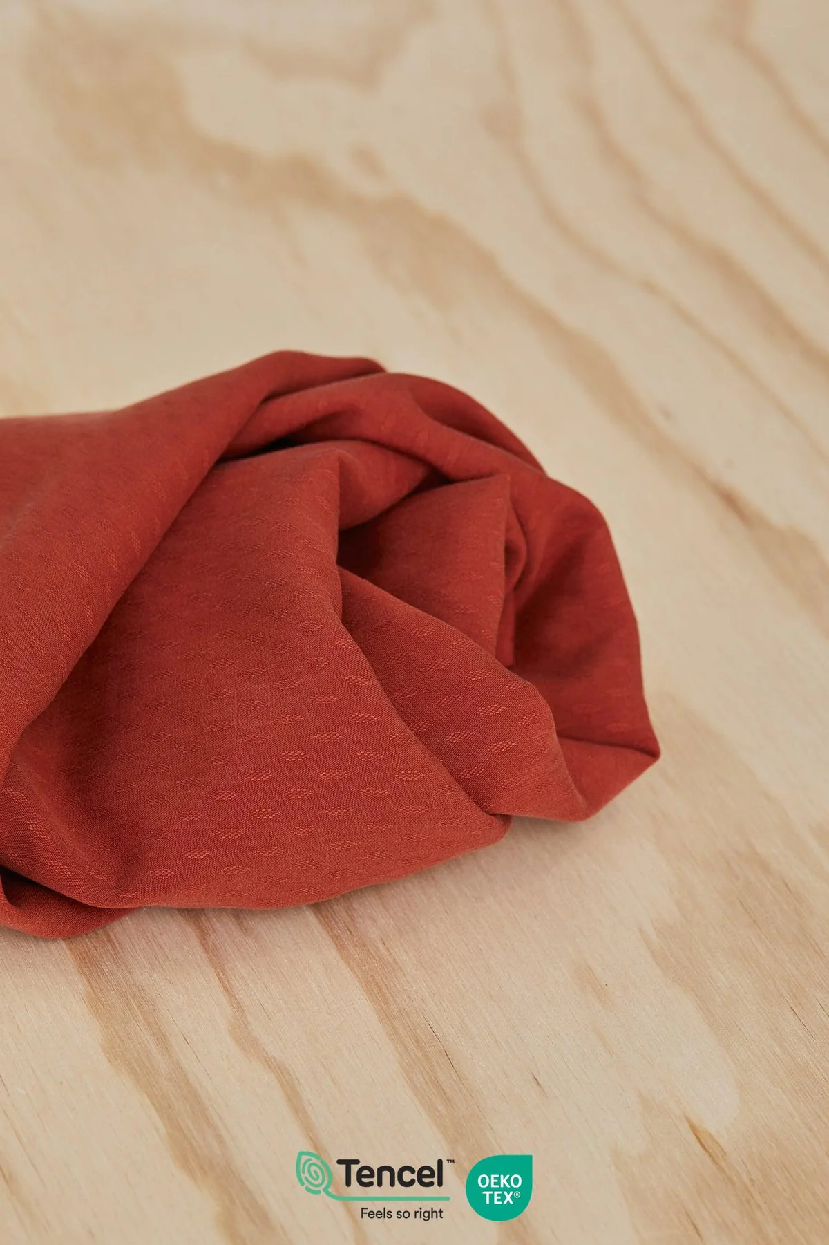 DIAMOND JACQUARD TENCEL ™ - RUSTY - 2