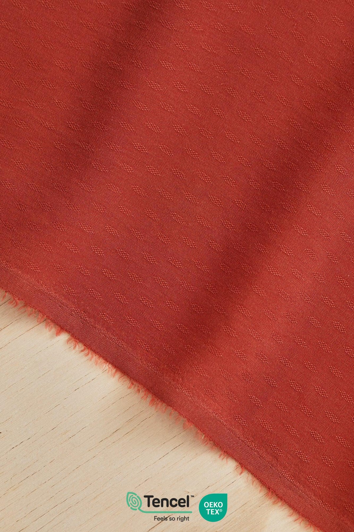 DIAMOND JACQUARD TENCEL ™ - RUSTY