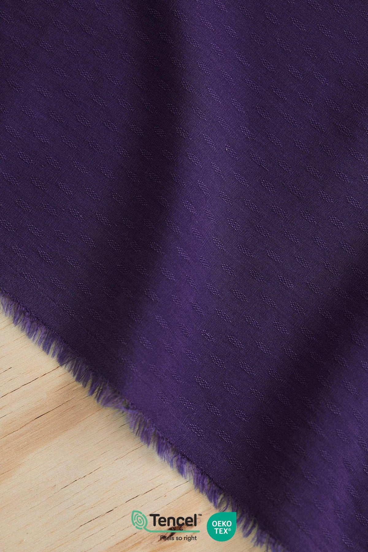 DIAMOND JACQUARD TENCEL ™ - DARK PURPLE