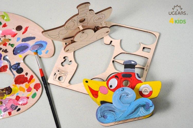 Ugears Ångbåt - 4Kids - 3