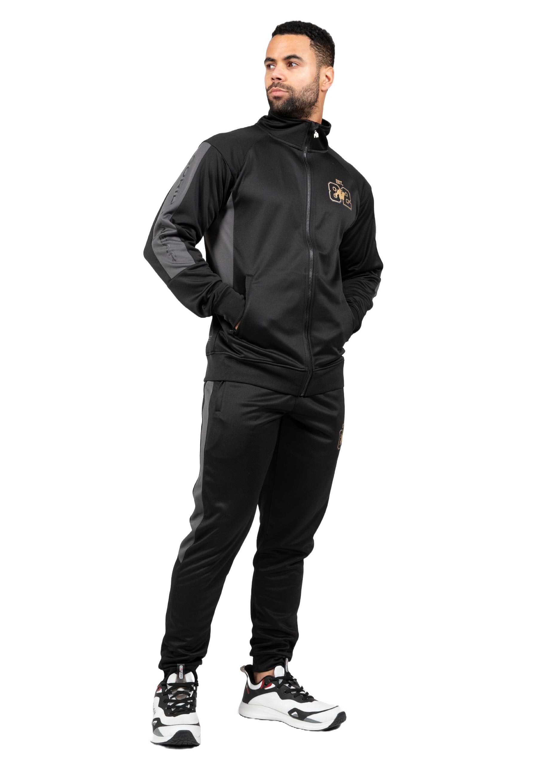 Devon Training Jacket, black/grey - 4