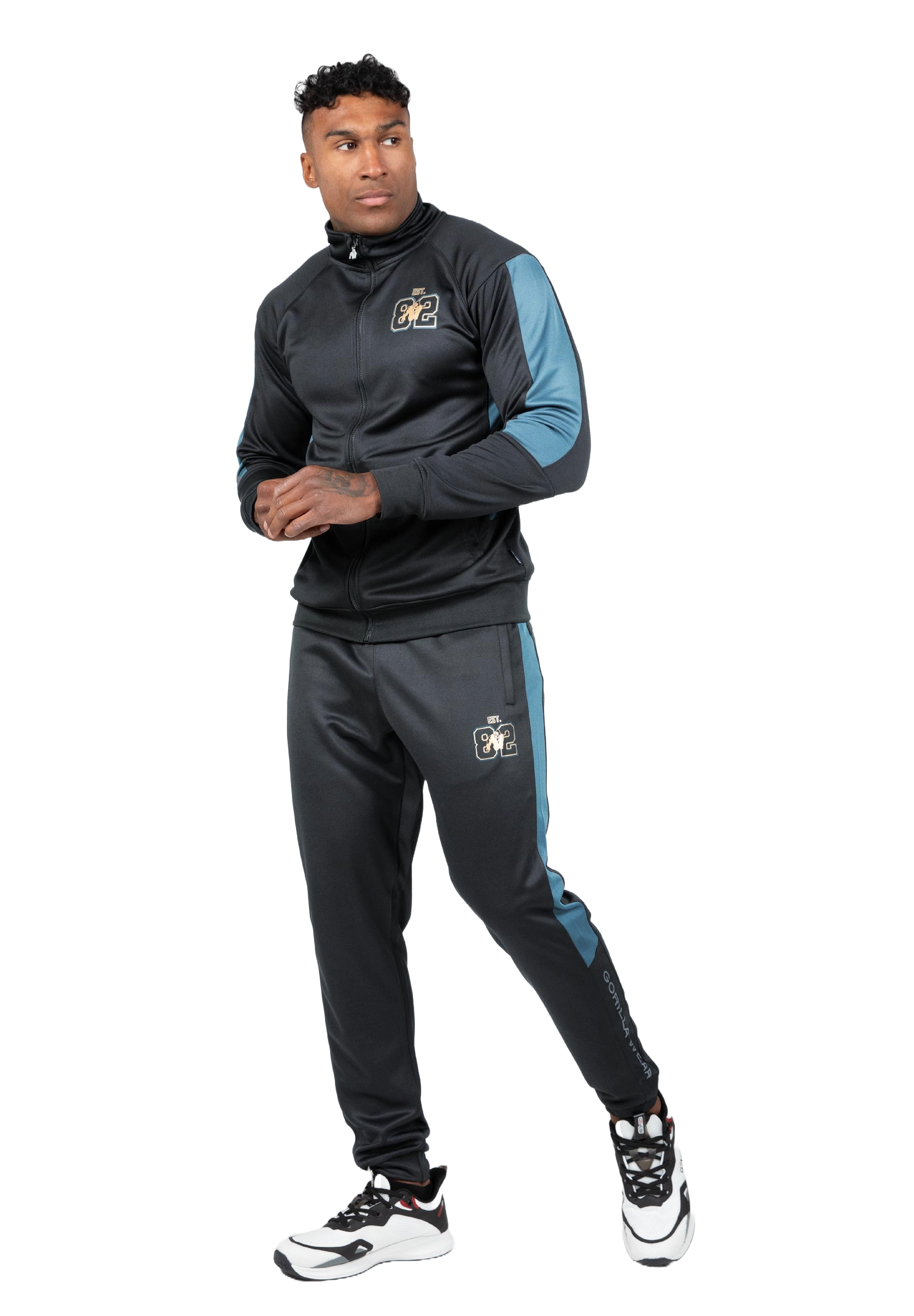 Devon Training Pants, grey/blue - 4