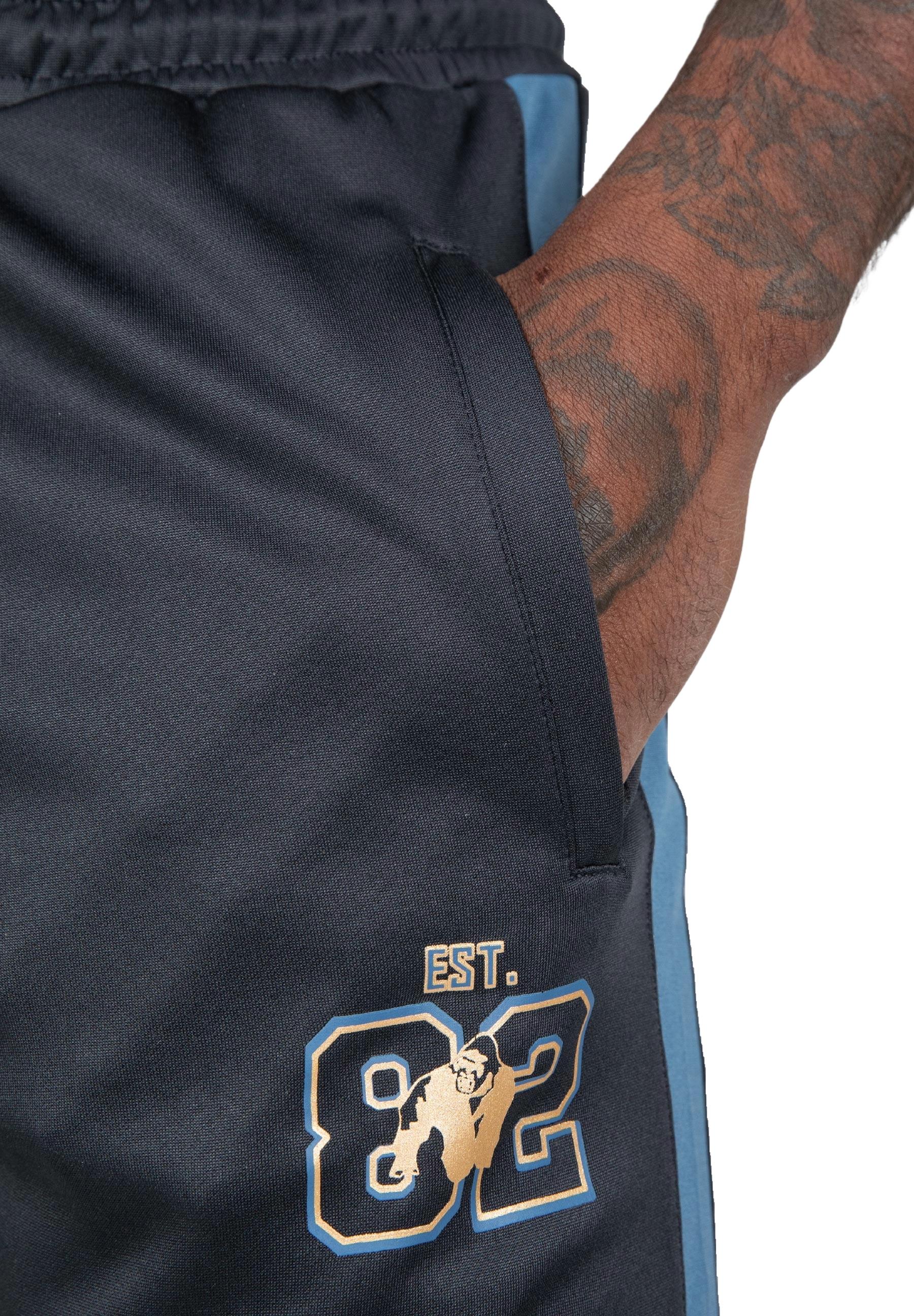 Devon Training Pants, grey/blue - 7