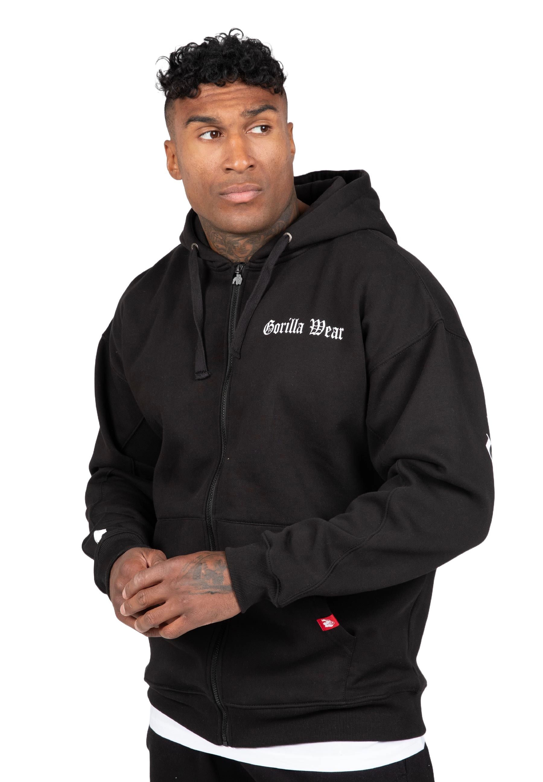 Utah Zipped Hoodie, black