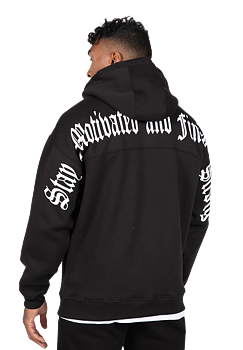 Utah Zipped Hoodie, black