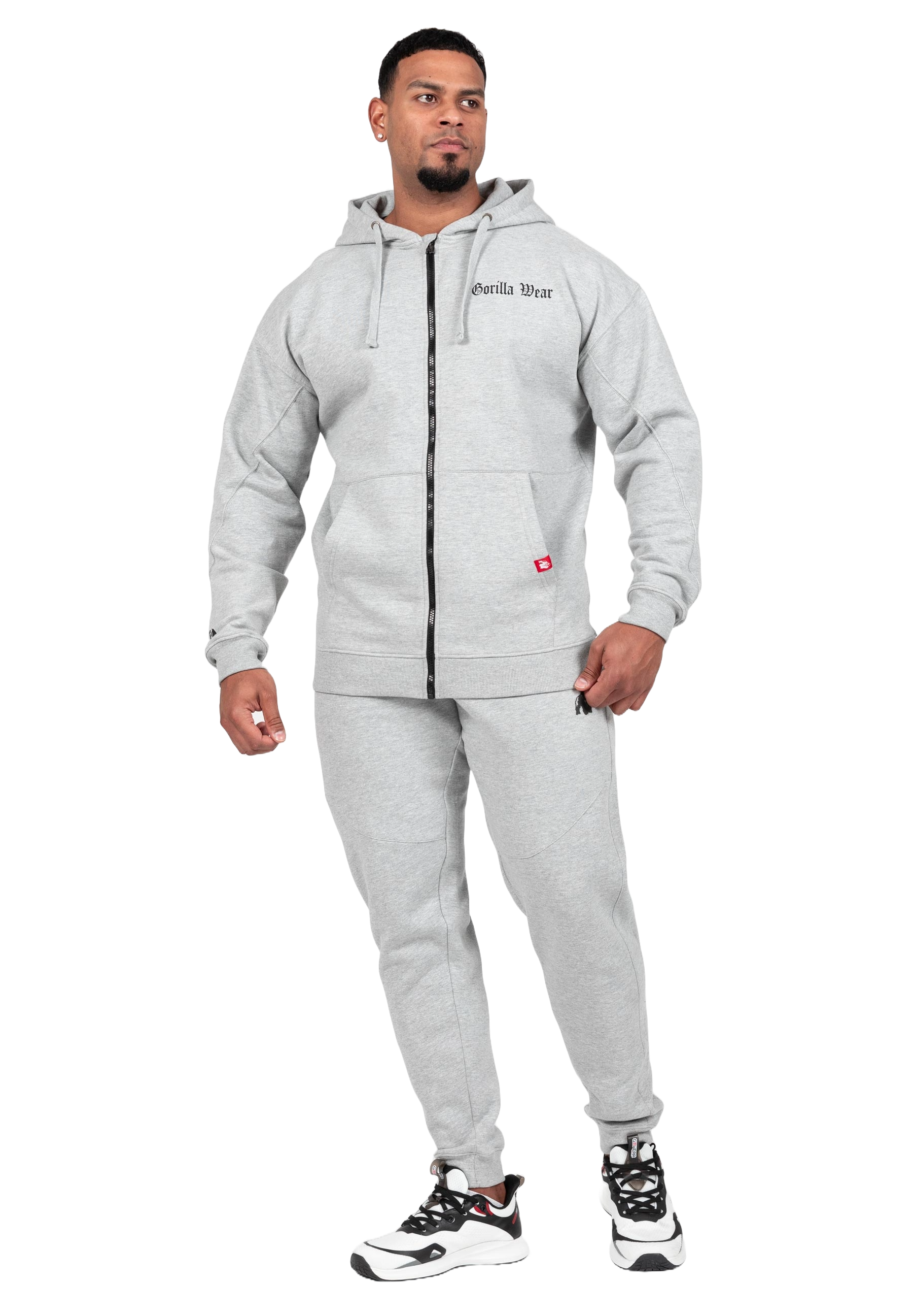 Utah Zipped Hoodie, light grey melange - 4