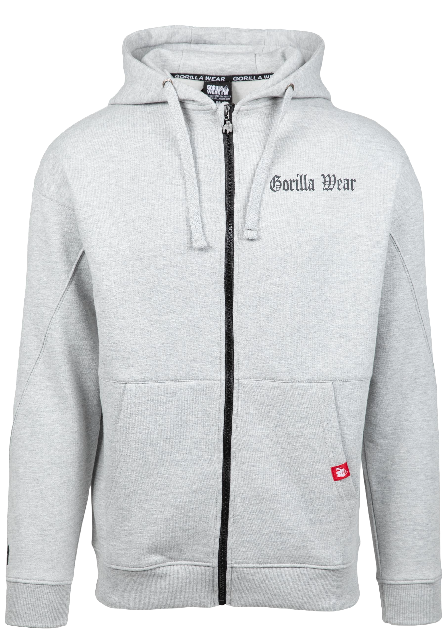 Utah Zipped Hoodie, light grey melange - 5
