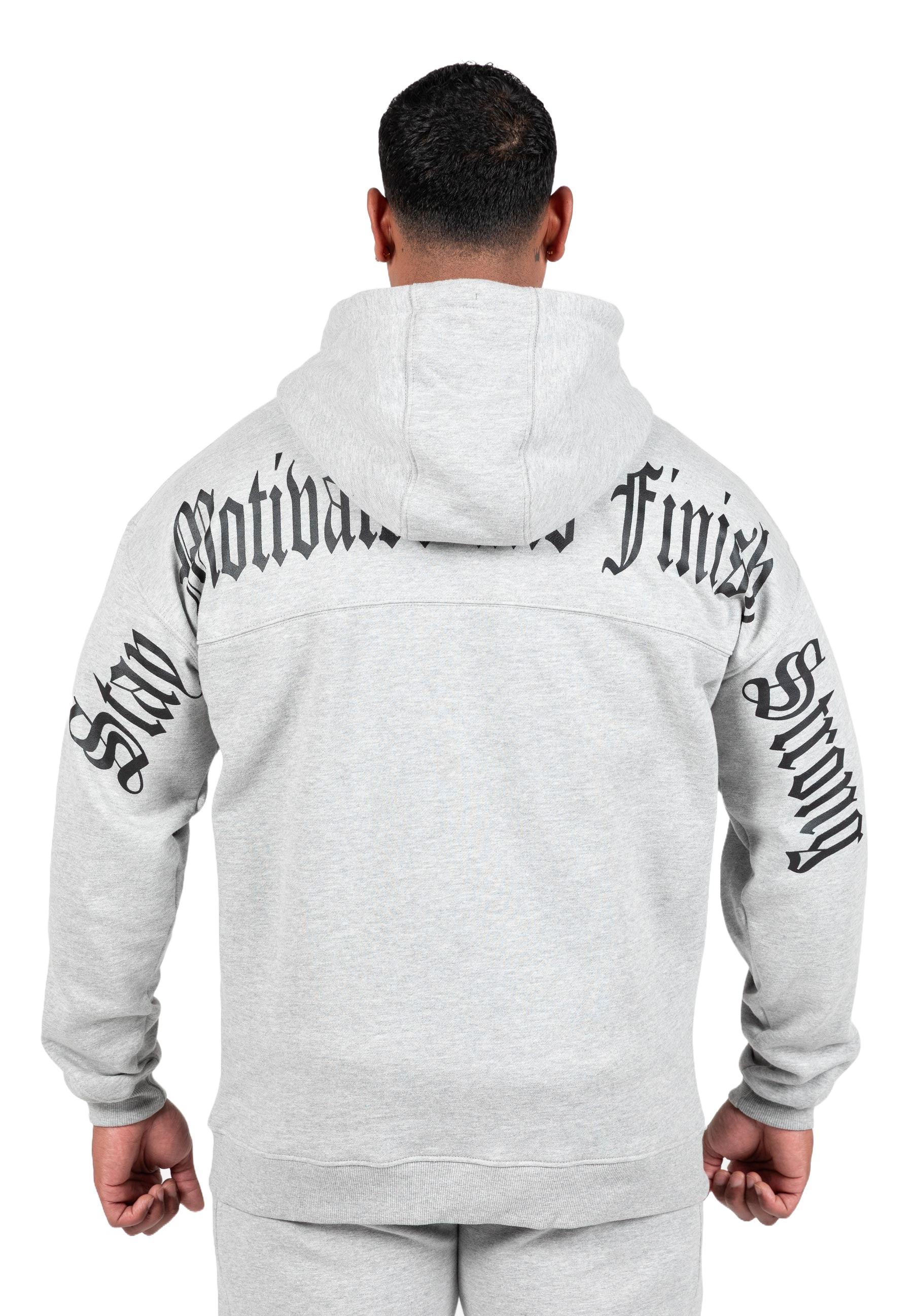 Utah Zipped Hoodie, light grey melange - 2