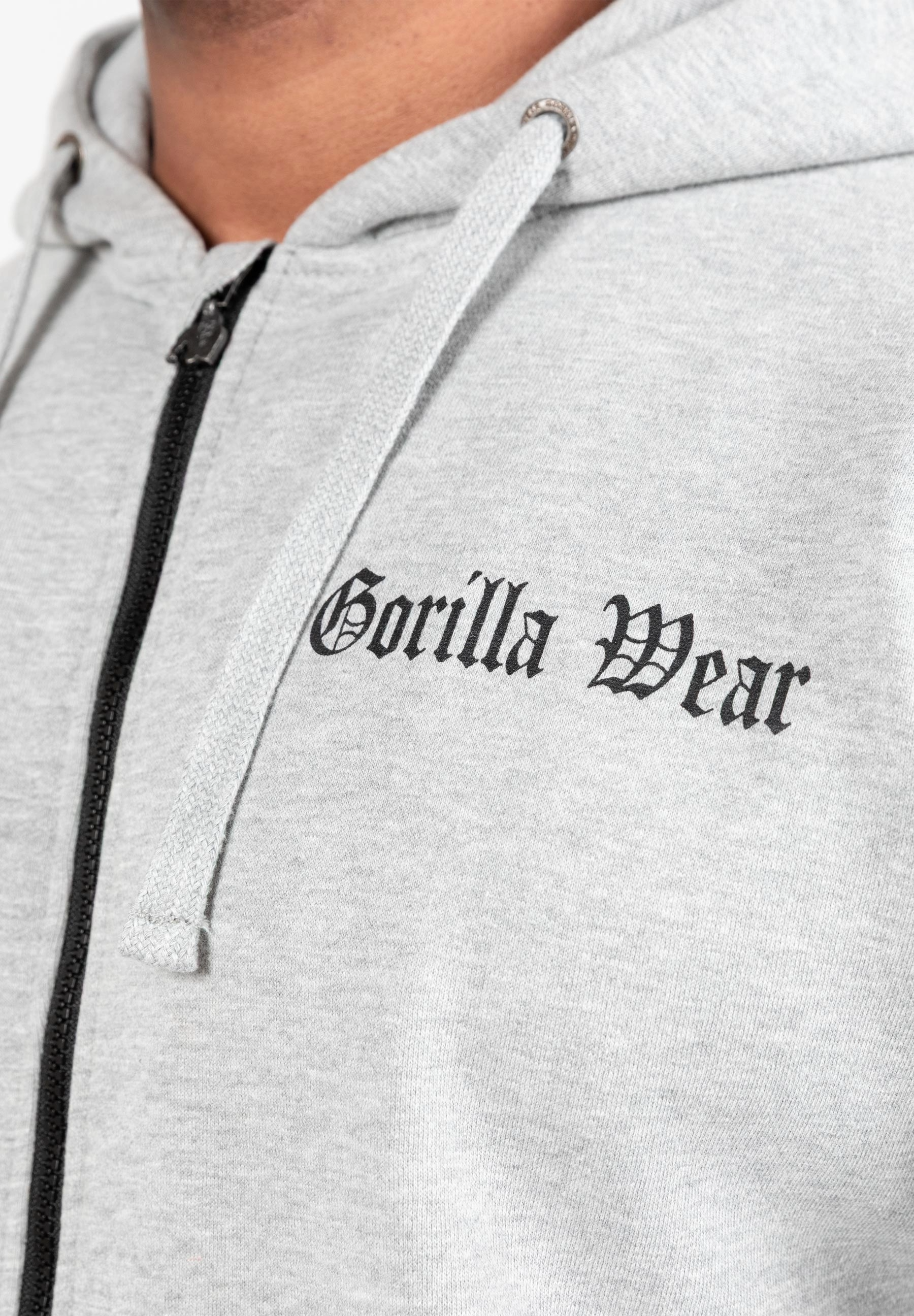 Utah Zipped Hoodie, light grey melange - 8