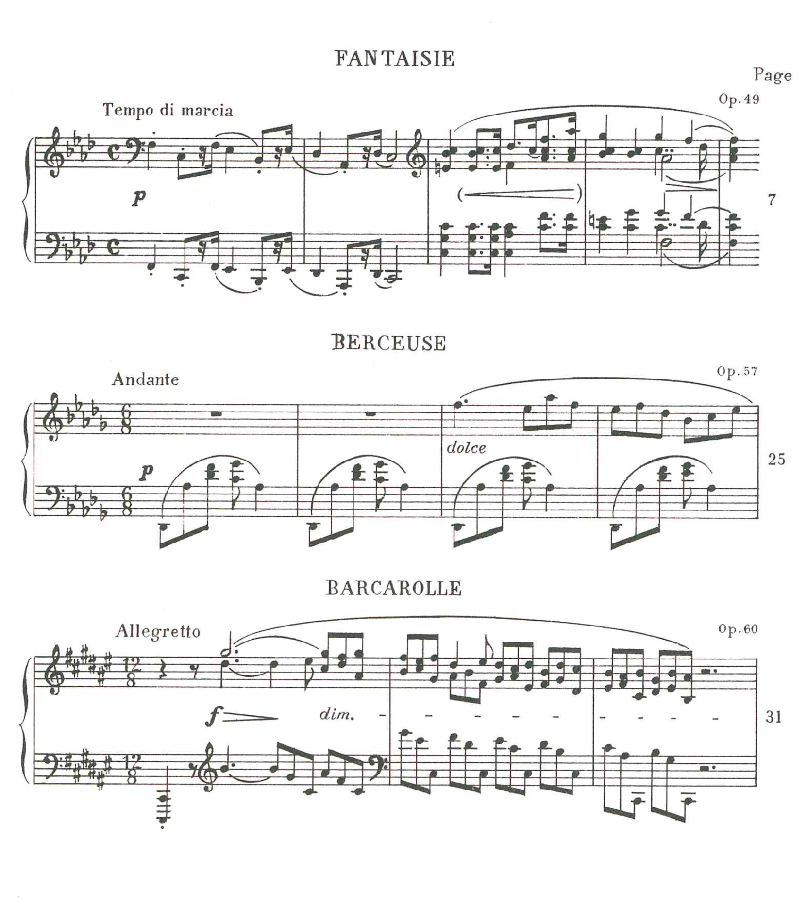 Chopin - Fantasia, Berceuse, Barcarolle - 2