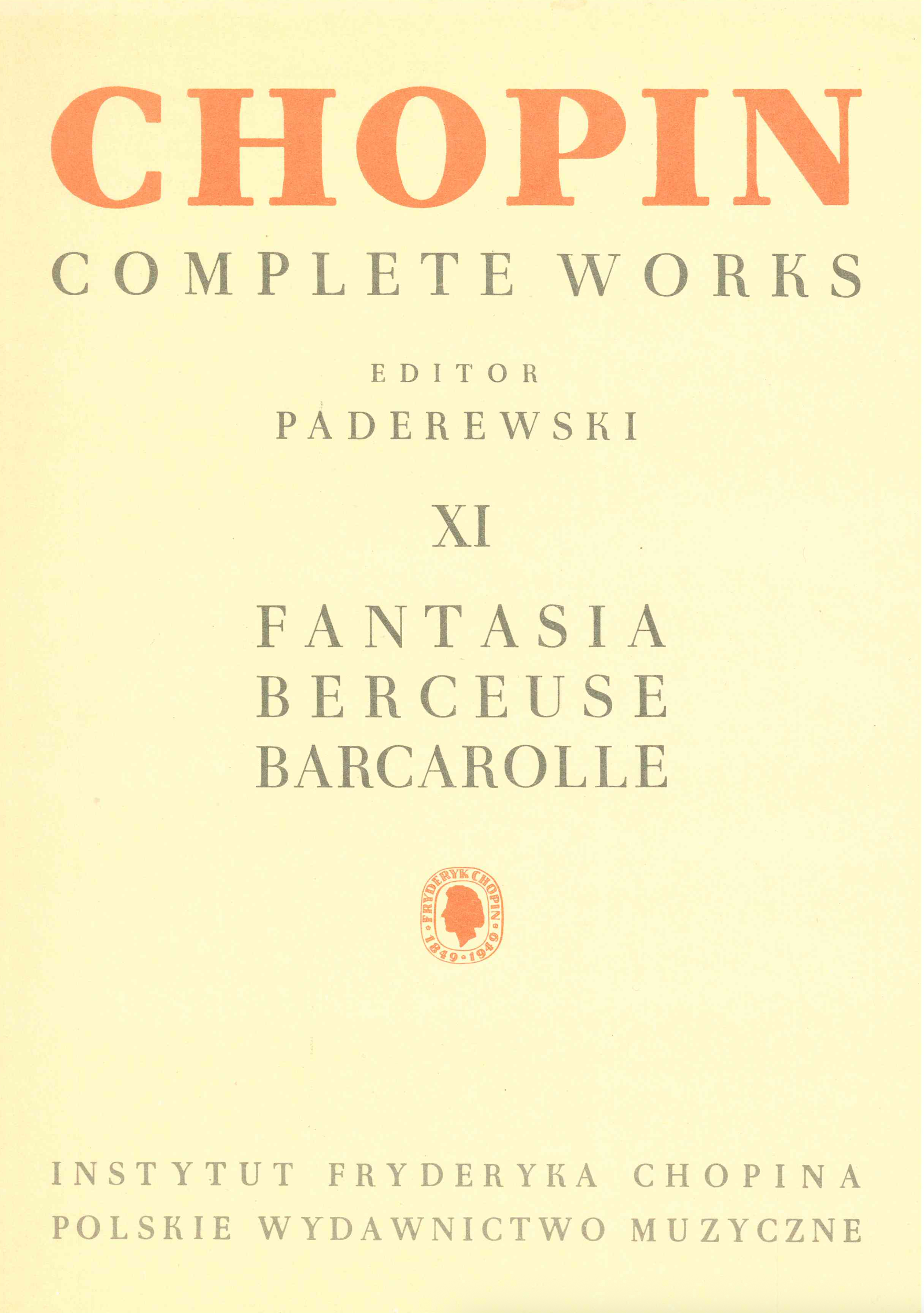 Chopin - Fantasia, Berceuse, Barcarolle
