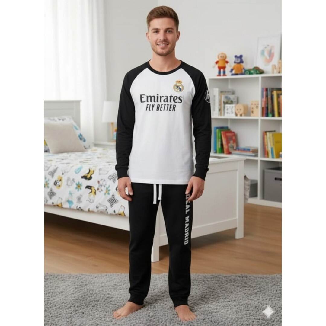 Real Madrid Pyjamas Med Långärmad Vuxen - 2