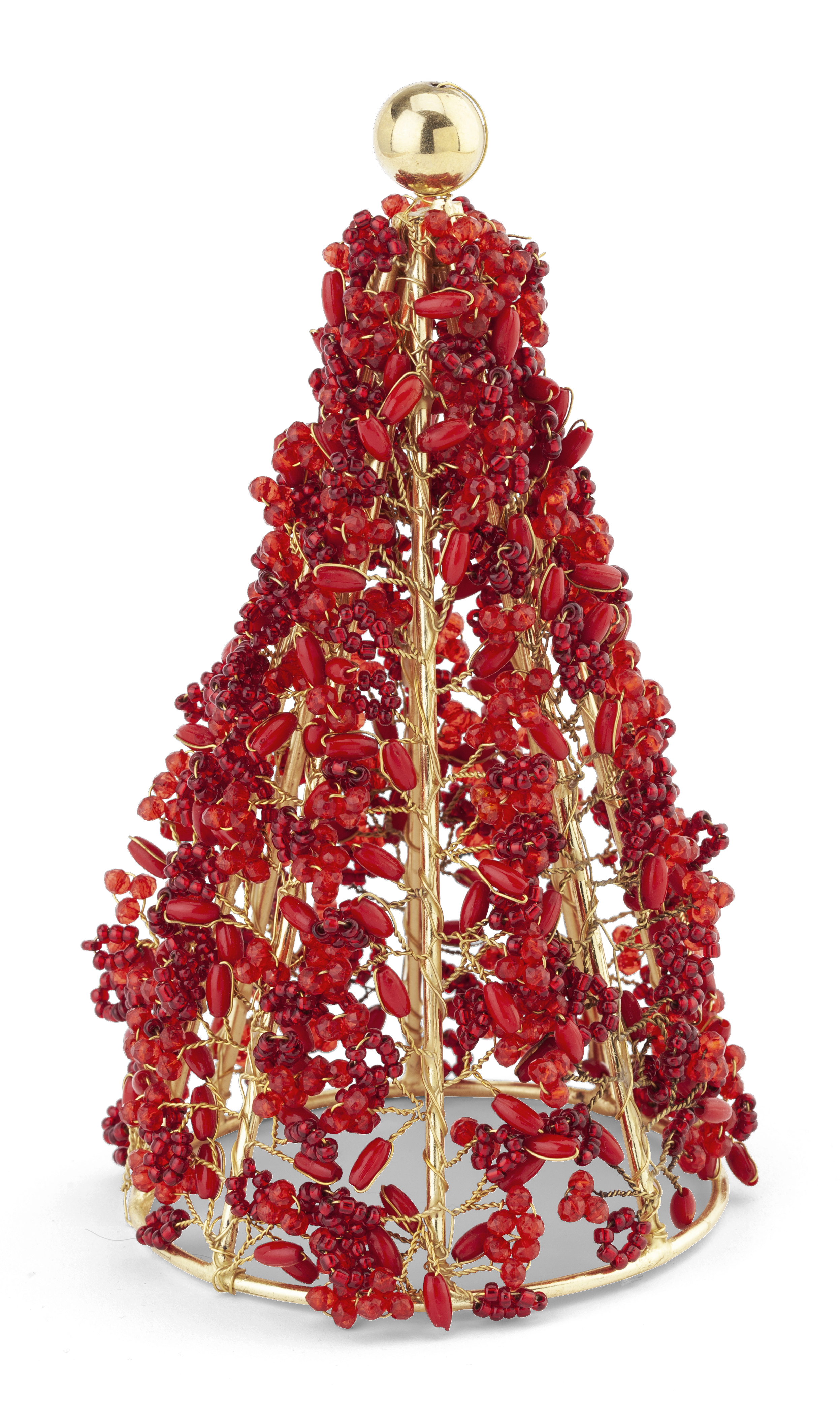 Deko - BEADED CHRISTMAS TREE - Chamois