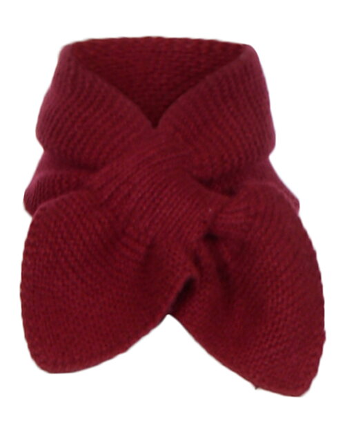 Kashmirsjal neck tie vinröd