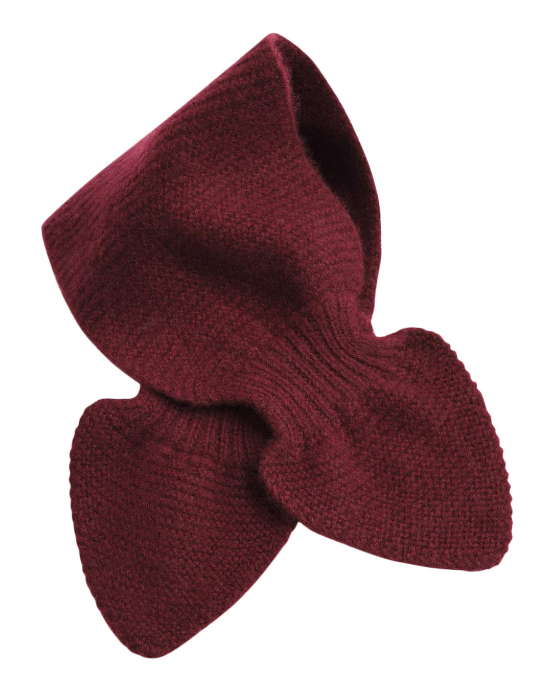 Kashmirsjal neck tie vinröd - 4