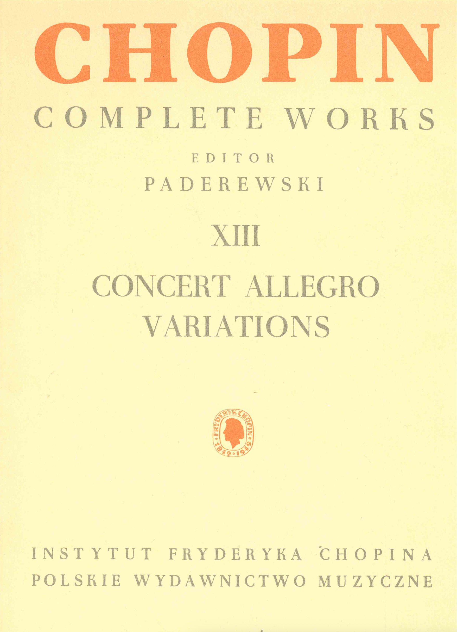 Chopin - Concert Allegro Variations