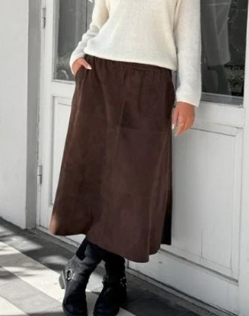 EvelynDEP Suede Skirt - Depeche