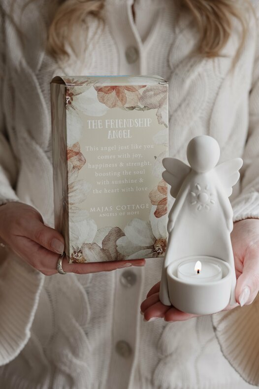 Friendship Angel for tealights incl Gift Box - Majas Cottage - 3