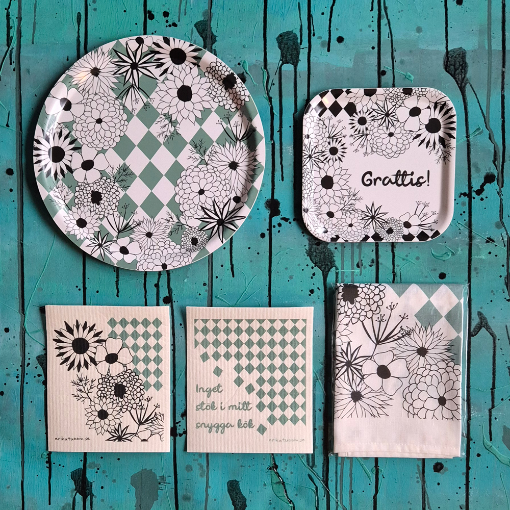 prova-på-paket FLOWER POWER grön