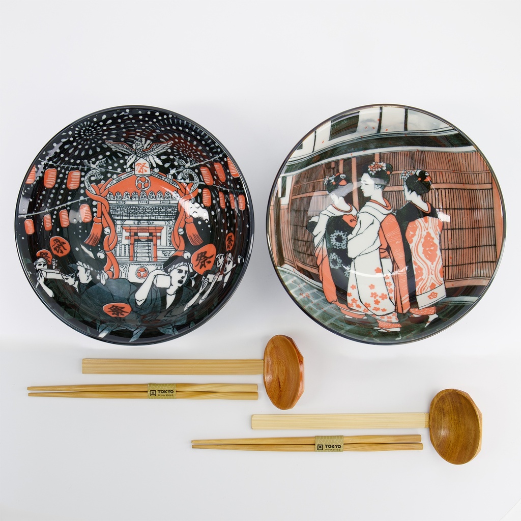 Tokyo Asakusa Ramen Geisha Presentset 6-delar