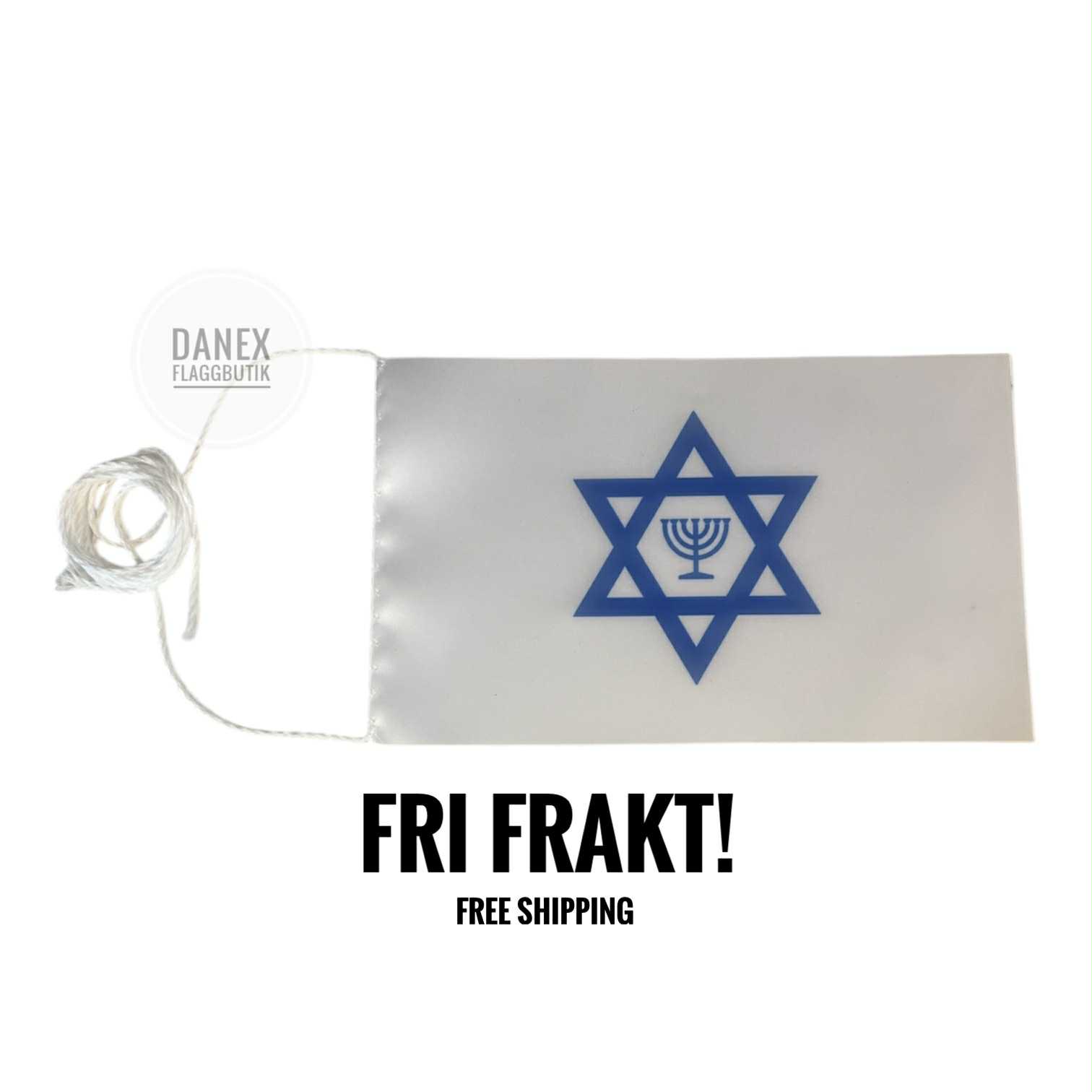 Judiska minoritetsflagga - Bordsflagga (10x16cm) 