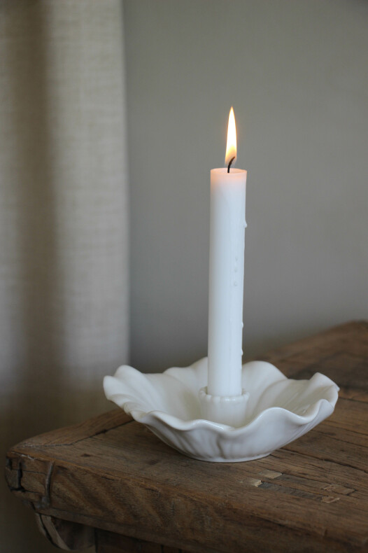 Blomstra Candlestick white - Majas Cottage - 3