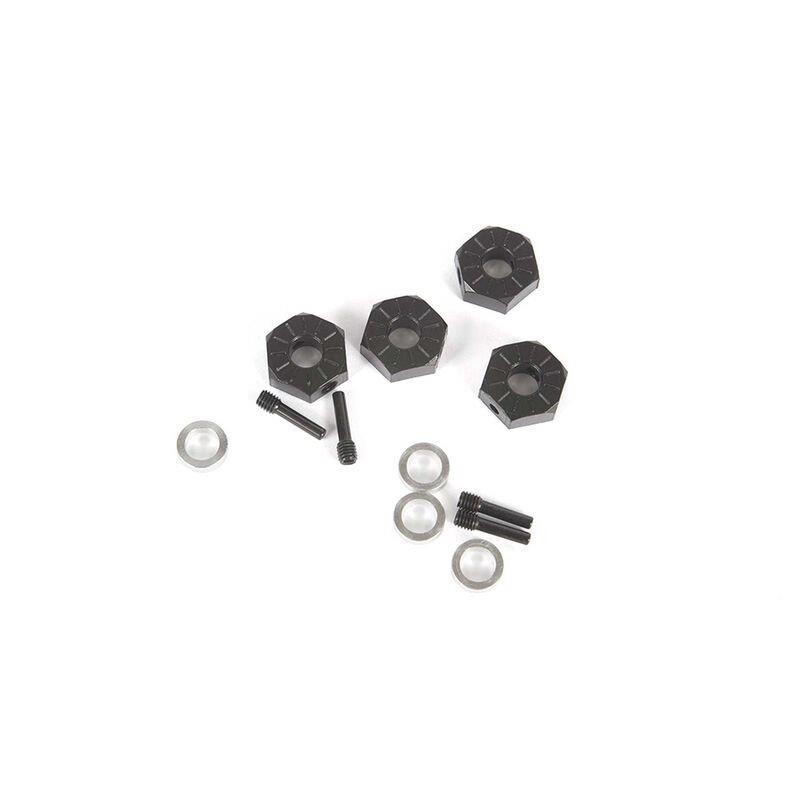 AXIAL 12mm Hex Screw Shaft & Spacer (4): Capra 1.9 UTB, SCX10III Base Camp