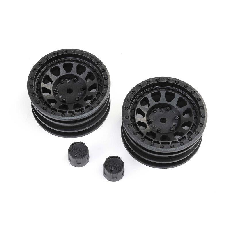 AXIAL Black Rhino Primm 1.9inch Wheels, 12mm Hex, Black (2)