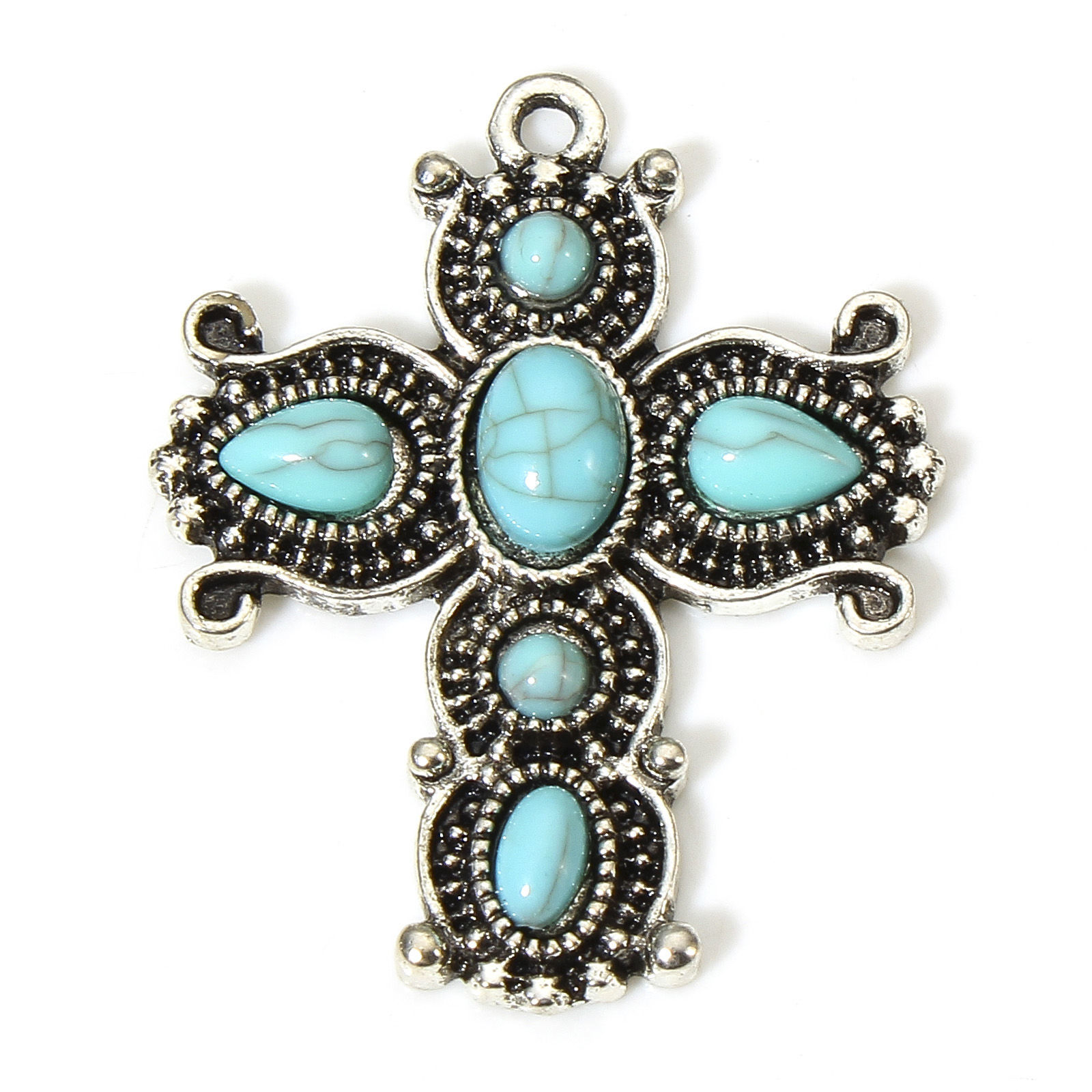 Charm -  Boho Cross blue