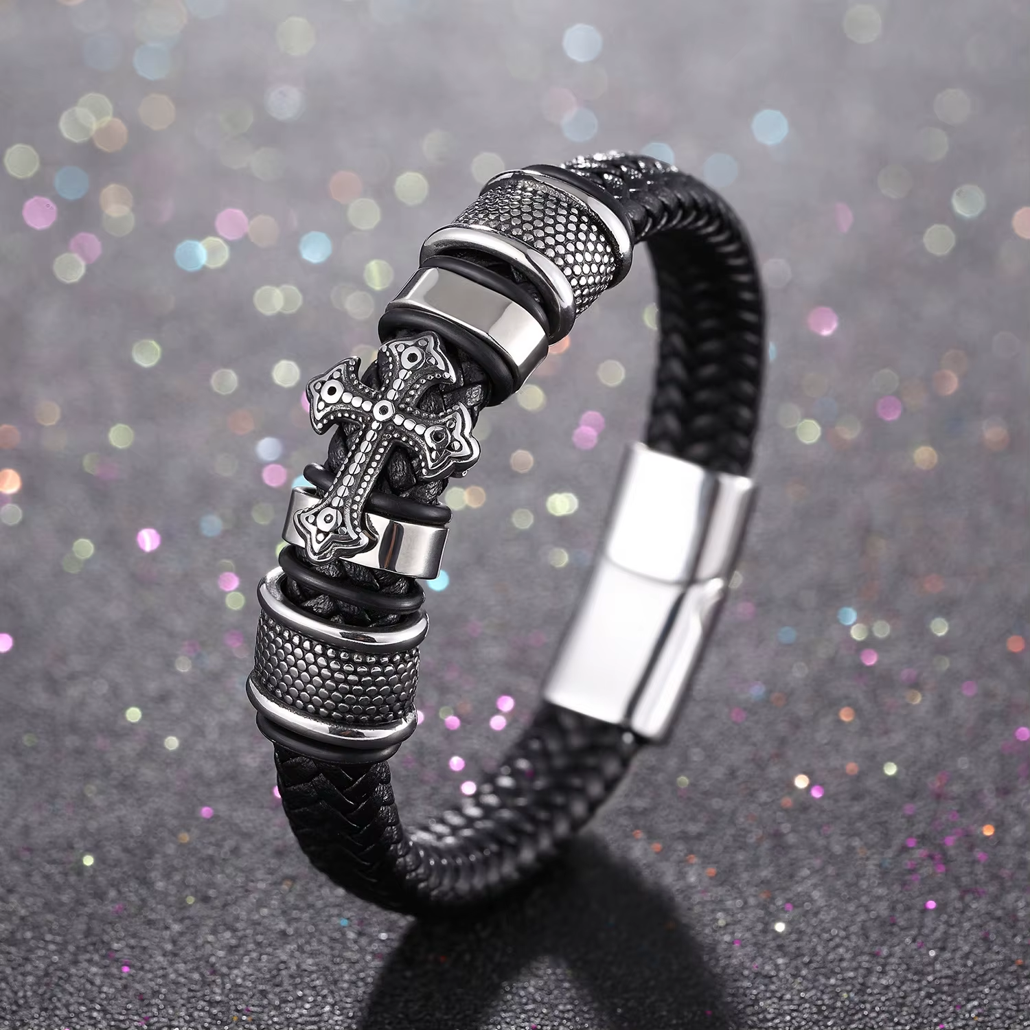 Läderarmband "Crusader" - 2