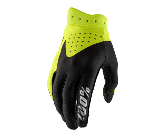  100%, ITRACK Handskar Black/Flo Yellow, VUXEN, 