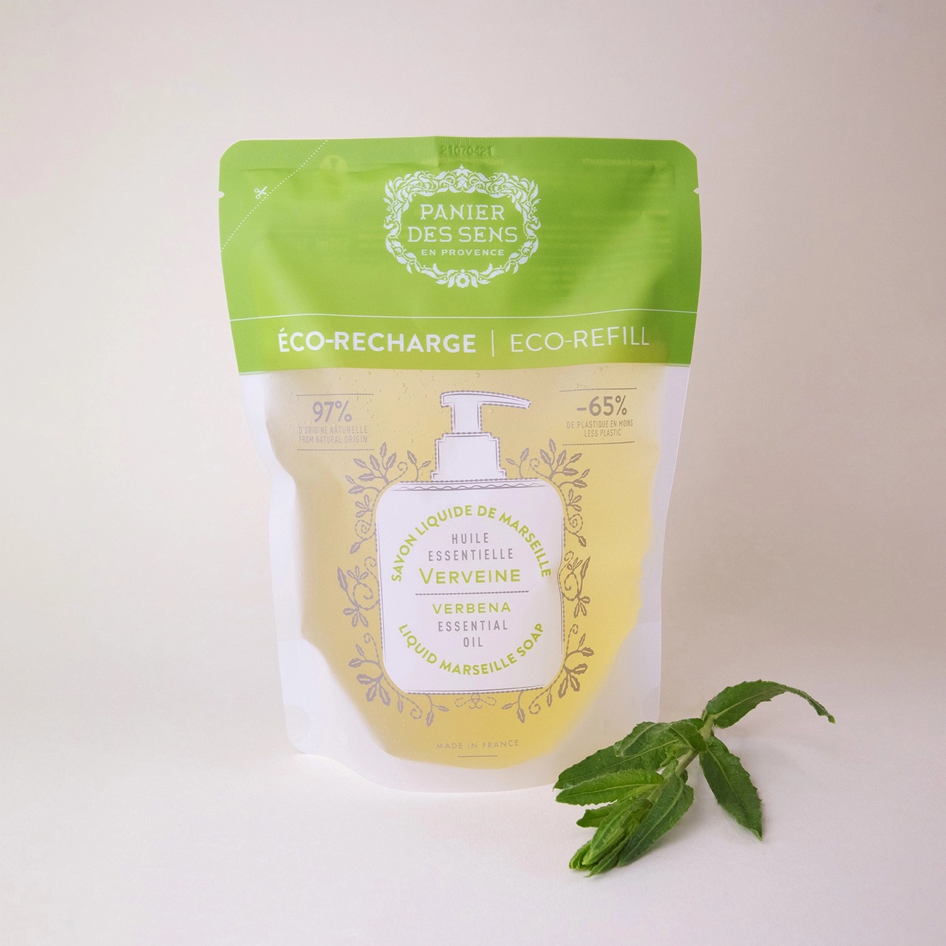 Panier des Sens Refill  Verbena Flytande Tvål 500ml - 3