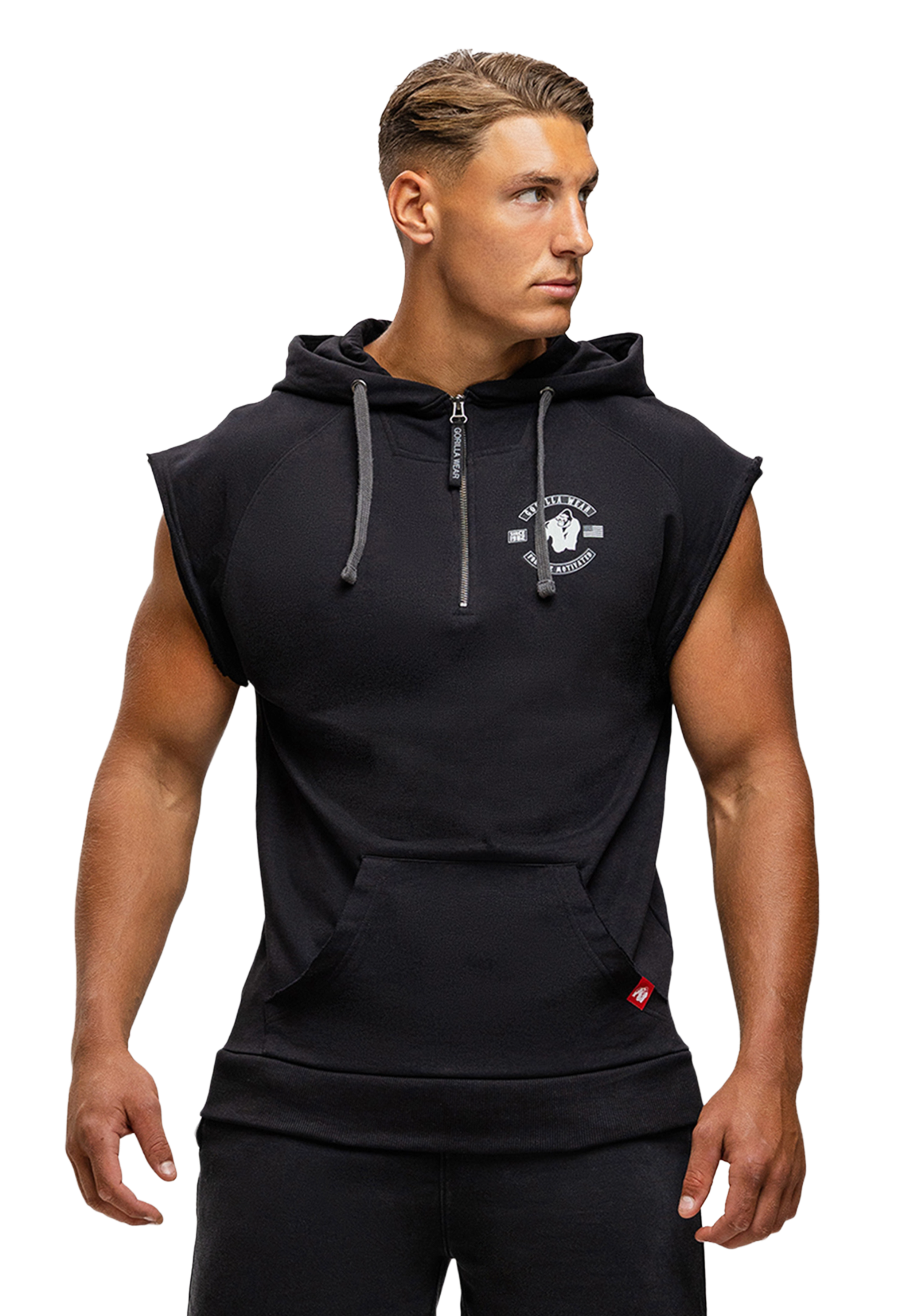 Huntley Sleeveless Hoodie, black - 10