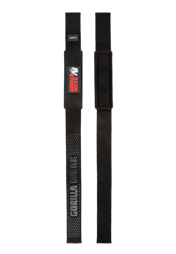 Padded Silicone Lifting Straps, black - 2