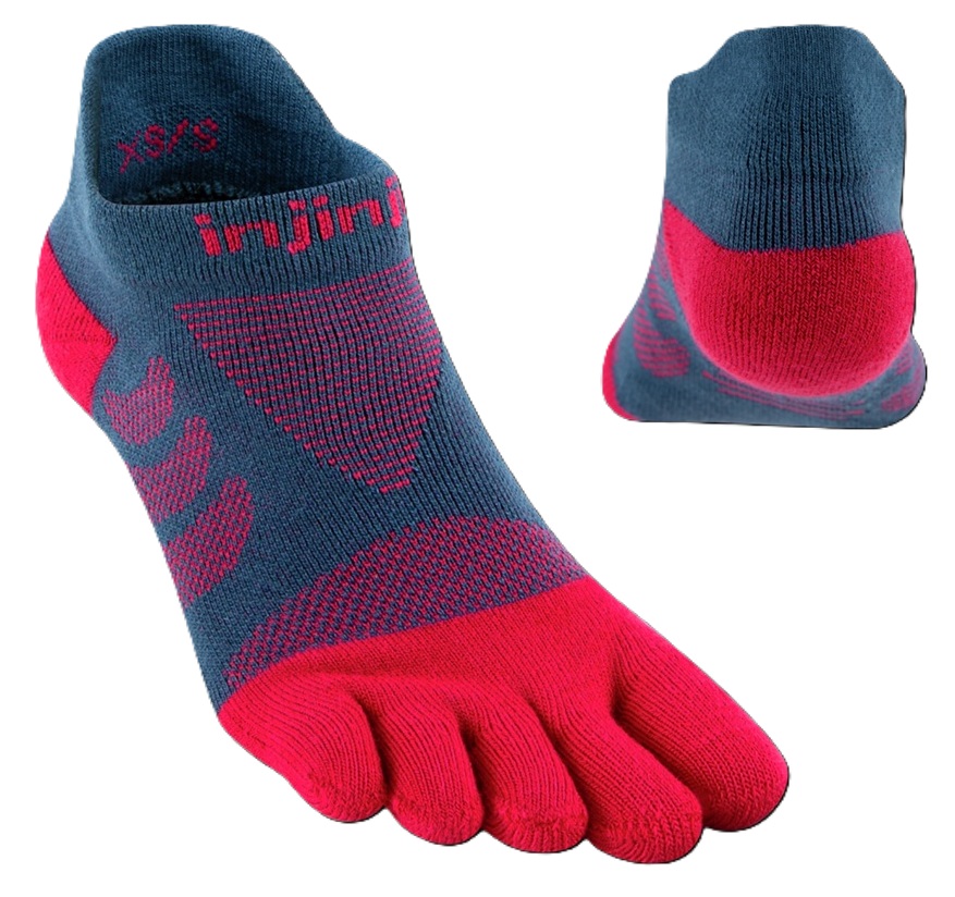 Injinji Women's Ultra Run No-Show Berry