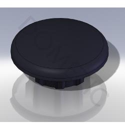 Plastic housing for screws for hobs and sinks
