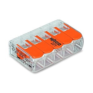 Wago 5-terminal terminal block, 0.2–4 mm²