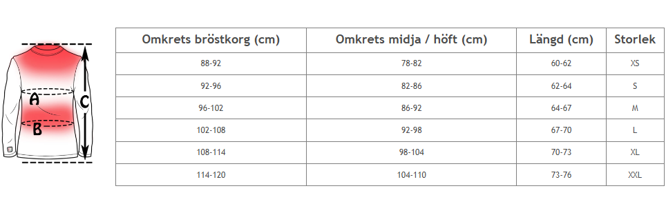 Uppvärmd underställströja med merinoull, batteri & USB-laddkabel från Bucken®   - 2