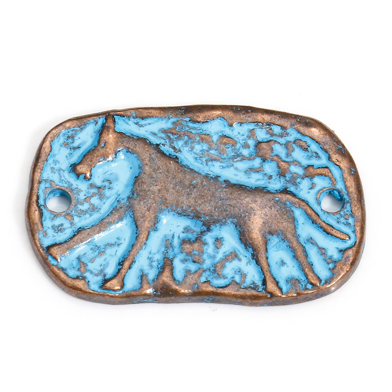 Connector, Horse  Patina Copper