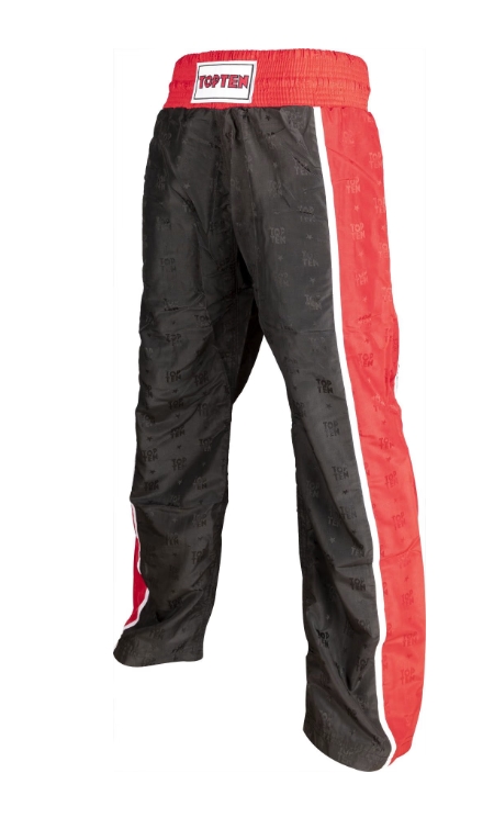 Topten trouser Broad Stripe Black/Red