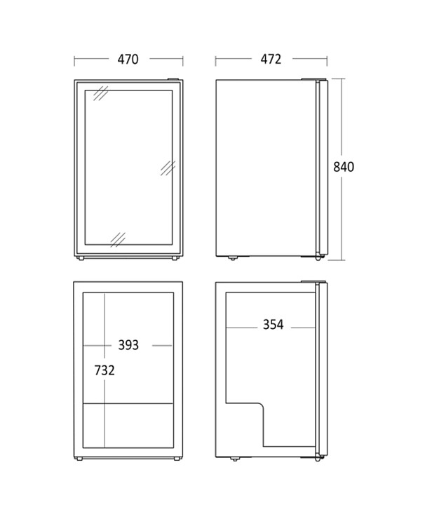 Displaykyl  DC98BB, 98 liter