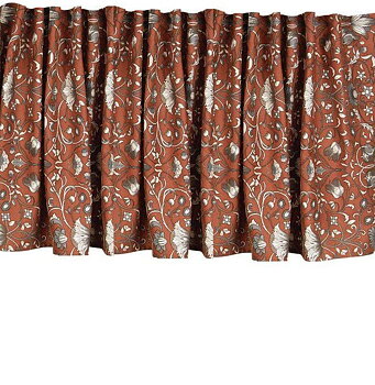 Gardinkappa Kappa Lodden Art Deco brun shabby chic lantlig stil Gårdsromantik