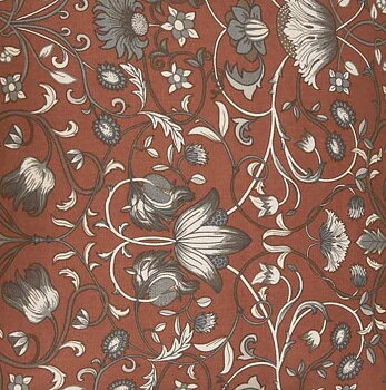 Gardinkappa Kappa Lodden Art Deco brun shabby chic lantlig stil Gårdsromantik