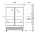 Displayfrys DF800BE, 800 liter