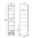 Displayfrys DF160BD, 165 liter