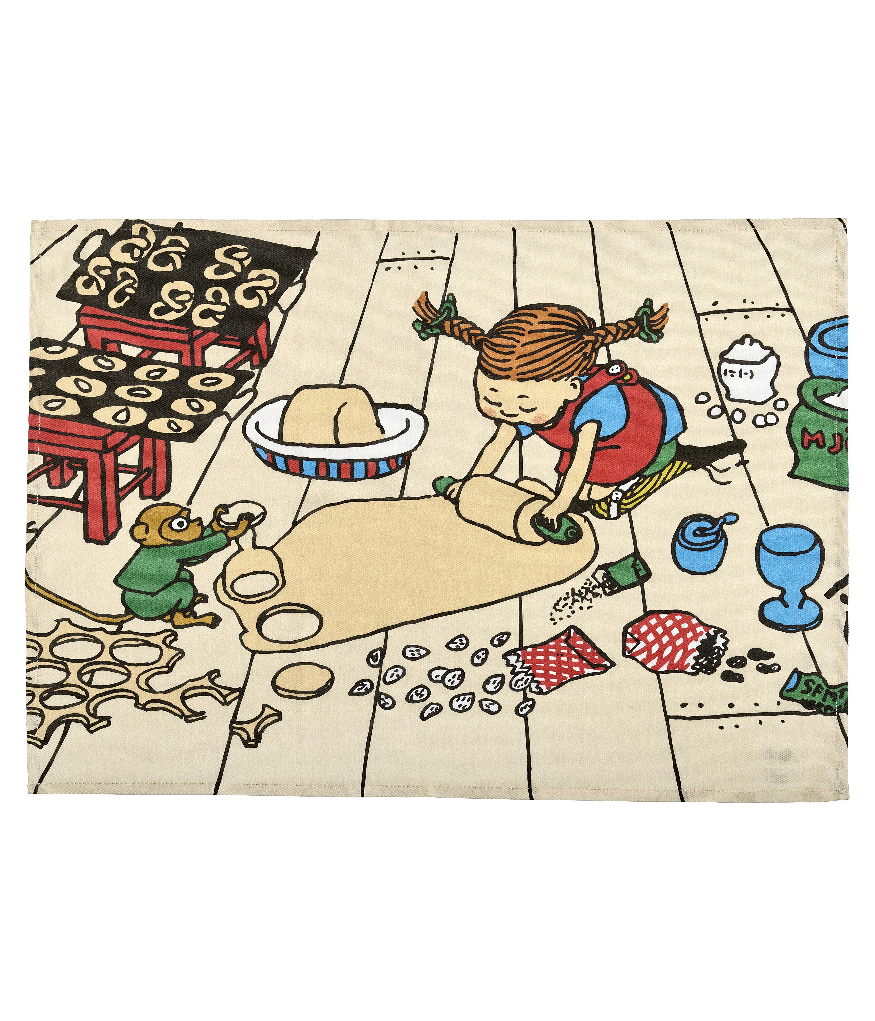 Kitchen towel Pippi Longstocking - Baking