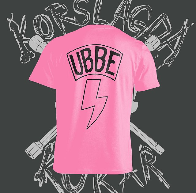 KORSLAGDA KUKAR - Ubbe Sjunger Pink T-shirt - 2