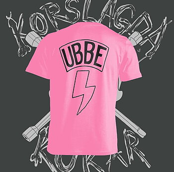 KORSLAGDA KUKAR - Ubbe Sjunger Rosa T-shirt