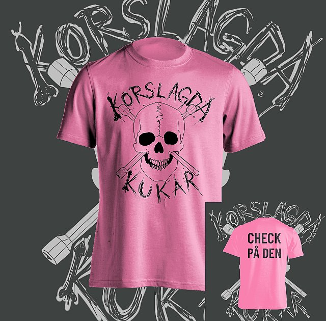 KORSLAGDA KUKAR - Check På Den Pink T-shirt